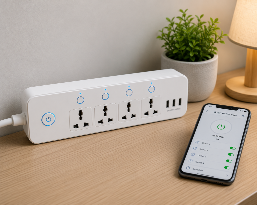 10 Smart Home Devices That Save Electricity in India Smart Home Devices That Save Electricity – Smart Power Strip